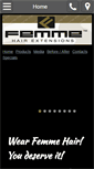 Mobile Screenshot of femmehairextensions.com